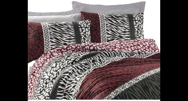 Dekbedovertrek set Rood Bed van 200 3 Onderdelen