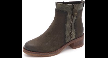 Marco Tozzi Dames Enkellaars -25064-726 Kakigroen - Maat 38