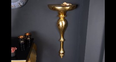 Barokke wandconsole SCALA 80cm goud metalen wandplank handgemaakte wanddecoratie - 42265