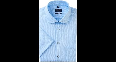 Olymp overhemd korte mouw blauw