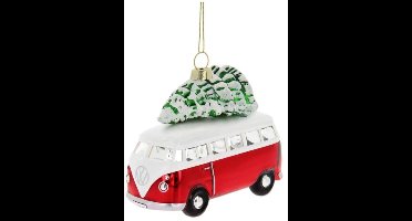 Volkswagen T1 Bus met Boom - Glas Ornament