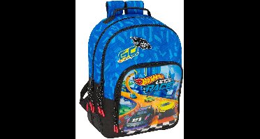 Schoolrugzak Hot Wheels Let's race Blauw Zwart 32 x 42 x 15 cm