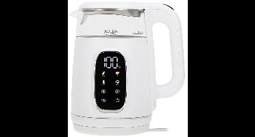 Adler AD 1305 WS - Elektrische glazen waterkoker met temperatuurregeling 1,7 l, LED, 40–100 °C - Wit
