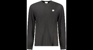 Long Sleeve Crew Neck TShirt - Black Sweaters
