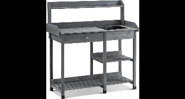 DailySupplies® Oppottafel - Tuinwerktafel - Tuinwerkbank - Antraciet