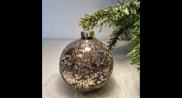 Countryfield Kerstbal Marissa S antiek/messing Ø8cm