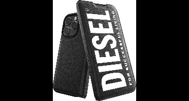 Diesel Telefoonhoesje met Flap iPhone 14 Pro – Valbescherming tot 2 Meter – Draadloos Opladen – Shockproof – Backcover – Origineel Diesel Accessoire
