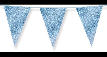 Glitter flags 20 x 30cm - Baby blue