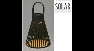 Solar lantaarn h24cm zwart