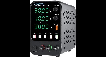 Instelbare DC-Voeding - 30V - 10A - 300W - Variabele Schakelfunctie en 4-cijferig LED-Display - Spanningsregelaar schakelaar - Gestabiliseerde voeding