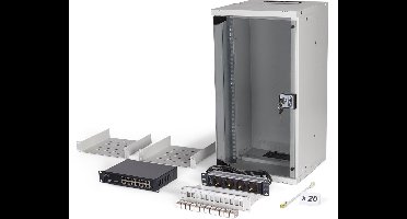 Digitus DN-49104-SET rack 12U Wandrek Grijs