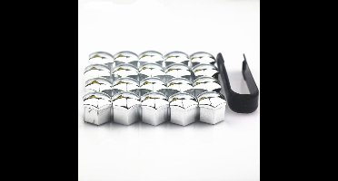 Wielmoerdop / Wielboutdop 20-pack met montagegereedschap 17 mm