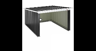 Gardebruk Robotmaaier Garage - Platdak Metaal 89x90x54cm - Antraciet