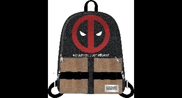 Deadpool - kleine rugzak - 27cm x 21cm - dubbele ritssluiting - 3 vakken