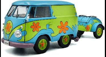 Ghost Hunters Machine Volkswagen T1 Kool Kombi modelauto 1:18 inclusief aanhanger