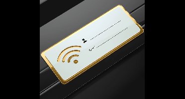 Goud/Wit Wifi bord - Wifi - WIFI informatie - Wifi wachtwoord - WIFI board - Kantoor accessoire - Goud - Wit - Universeel