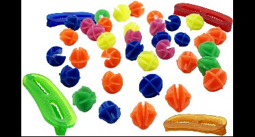 Purepeak Spaakkralen Set met Spaakreflectoren - Fietsversiering Voor Kinderfiets - Rond Patroon - Fietskralen