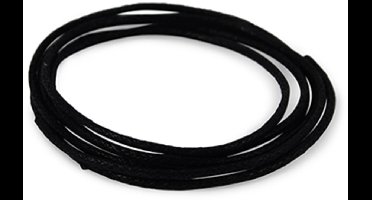 Waskoord 2 mm zwart, per meter