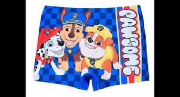 Paw Patrol - zwembroek / zwemboxer - Chase en Marshall zwemshort - Blauw - Maat 116