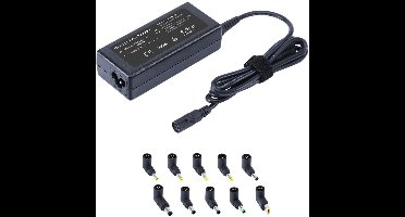 Kbstronics universele Laptop oplader - snellaad funtie - automatische Volt en Ampere herkenning - Geschikt voor : Lenovo PF1X3Y4Z - HP CND1234XYZ - Acer NXH2E3XY45 - Dell 7H2B3X1 - Samsung NP750XFG - deze oplader is 95% geschikt voor laptops