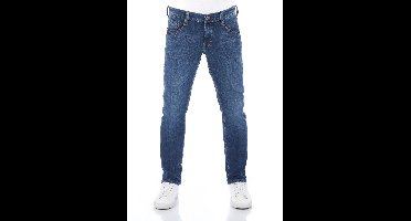 Mustang Heren Jeans Broeken Oregon tapered Fit Blauw Volwassenen