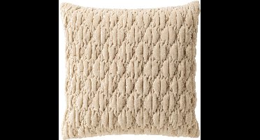 Dutch Decor ZION - sierkussen 45x45 cm - organisch - Tofu - beige - Inclusief binnenkussen - Luxe kussens voor woonkamer & bank