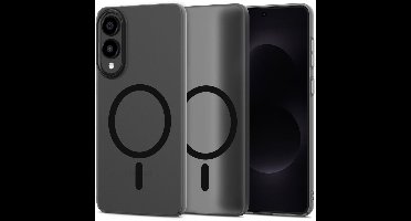 Tech-Protect Magslim Magsafe Galaxy S25 Edge Mat/Zwart