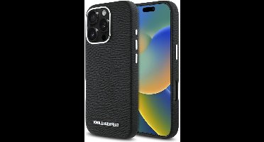 Karl Lagerfeld Saffiano Volledig Omslagde Hoes Voor Iphone 16 Pro Met Logo
