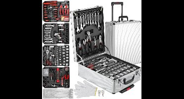 Gereedschapsset – Compleet – Professioneel – Thuisgebruik – 799 Onderdelen – Aluminium Trolleykoffer – Hoogwaardig Legeringsstaal