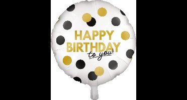 Folieballon - happy birthday - 45cm - Pdparty