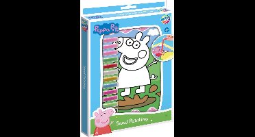 Peppa Pig sand painting – DIY schilderen – A5 formaat – creatief – kids – Peppa Pig fans – schilderen – kleurplezier – kunstproject – educatief – motoriek – kinderen – knutselen – hobby – schilderen voor kinderen – cadeau – uniek – vrolijk