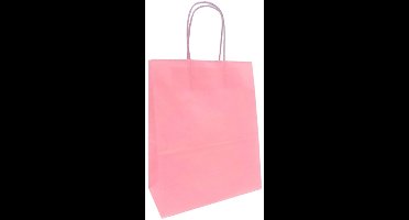 Daily Style – Grote Papieren Cadeautas – Roze – 10 stuks – 21,5x11x27 cm