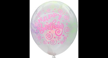 Daily Style – Ballonnen Happy Birthday – Neon – 10 stuks – Feestdecoratie