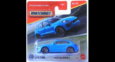 MATCHBOX 64-125 PORSCHE MACAN S SUV STEEL BLUE (1:64) METAL SHORT CARD