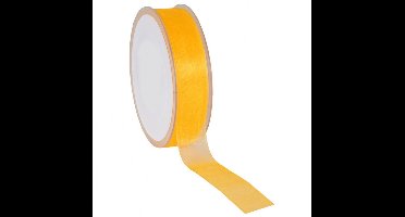 Geel Organza lint 7 mm / 50 mtr.