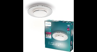 Philips Garnet Plafondlamp - LED verlichting - Koelwit licht: 4000K - SceneSwitch - IP20 - Wit - Rond