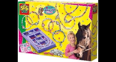 SES Creative - Hobby Pink - I Love Horses - Sieraden Studio - Knutselen Meisjes - Sieraden Maken - Vanaf 5 jaar