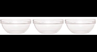 Luminarc Slakom - 3x - dia 26 cm - glas - Salade schaal - Schalen en kommen - Keuken accessoires