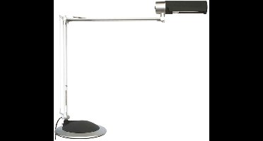 MAULoffice Bureaulamp - LED - Aluminium - Zilver - Tafellamp met Klem & Standvoet