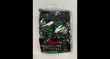 2 stuks Australian Boxershort - Groen-Zwart - M