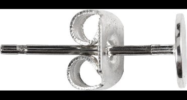 Oorstekers, L: 13 mm, verzilverd, 100 stuk/ 1 doos