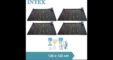 Intex - Zwembad verwarming - 4x Solarmat & WAYS Reparatieset en Teststrips
