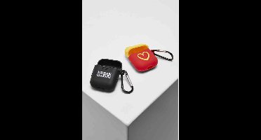 Urban Classics - 2-Pack Hoesje voor oordopjes - Zwart/Geel