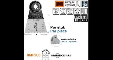 CMT - Multitoolzaagblad (Japanse vertanding) voor hout, 65mm - Zaagblad - Zagen - Hout - 1 Stuk(s)