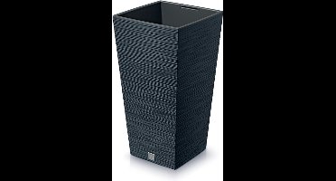 Prosperplast - Bloempot Hoog Vierkant Furu Square 35x35x66cm Antraciet