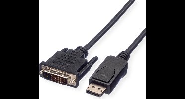 VALUE DisplayPort Kabel DP Male - DVI (24+1) Male, LSOH, zwart, 1,5 m