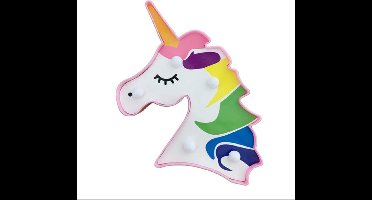 Unicorn Nacht Lampje LED - Kleur Multicolor - Eenhoorn Kinderkamer - Eenhoorn Nachtlampje - Led lampje Babykamer - Unicorn Lamp - Kinderkamer Decoratie - Cadeautip Kinderfeestje - Roze Unicorn Lamp - Kerstcadeau Meisje -