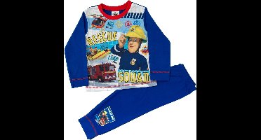 Brandweerman Sam - Pyjama - Maat 86/92 - Fireman Sam - Kinderpyjama - Blauw
