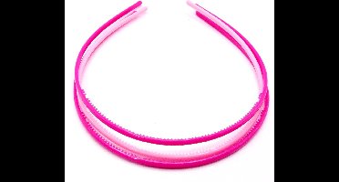 Diadeem klein donkerroze-lichtroze