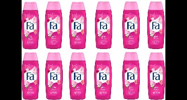 FA Pink Passion Douchegel - Wilde rozen & Passiebloemen - JUMBOPAK - 12 x 250 ml